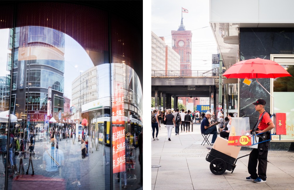 alexander platz- Mitte, horloge universelle de berlin- tour de television berlin-Fernsehturm