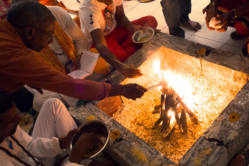 temple hindou, le moule, guadeloupe, diwali