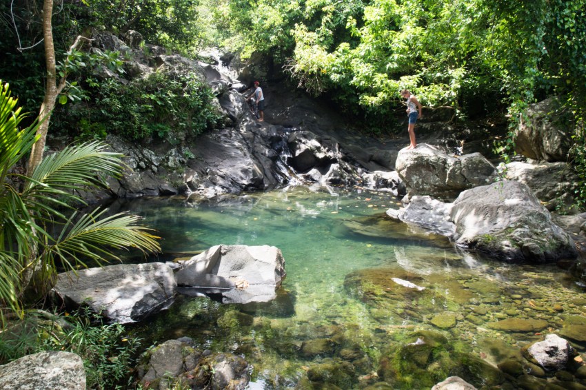 cascade, trois rivières, basse terre, guadeloupe