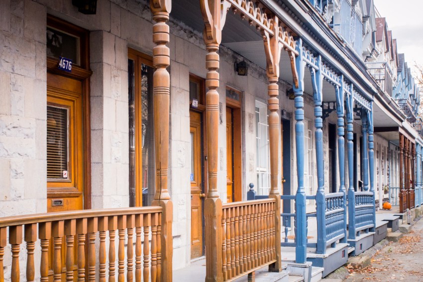 canada, plateau, mont royal, street