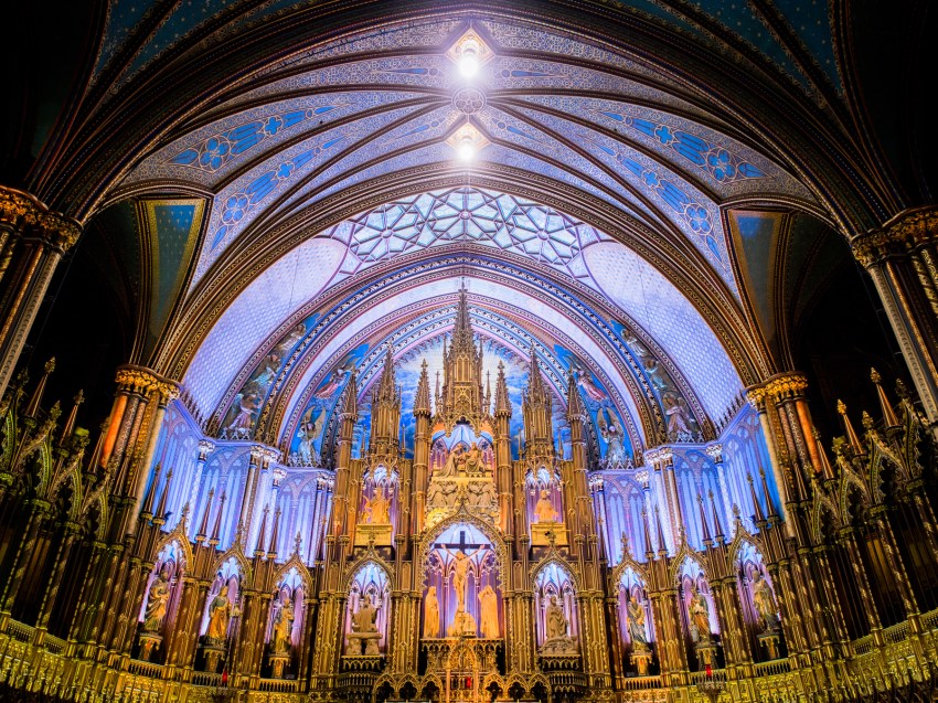 basilique notre dame de montréal-architecture montréal-monument historique montréal