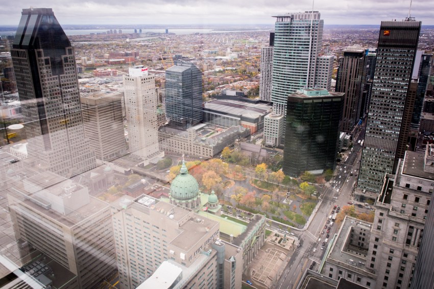 montréal, canada, architecture, point de vue