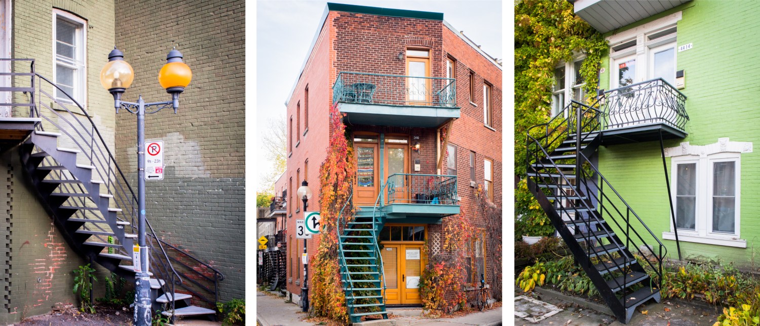 le plateau mont royal montréal qc canada-l'escalier montréal-architecture moderne montréal