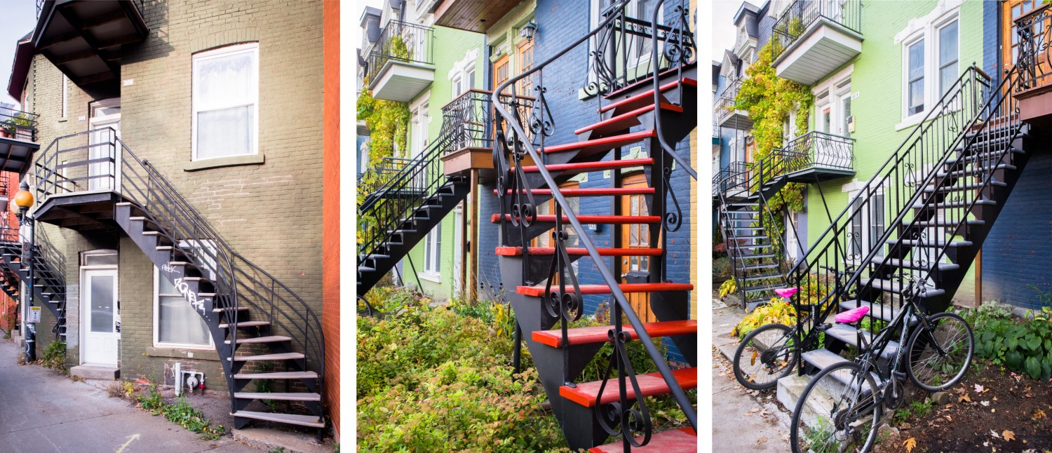 l escalier montréal-le plateau mont royal montréal-photo du canada