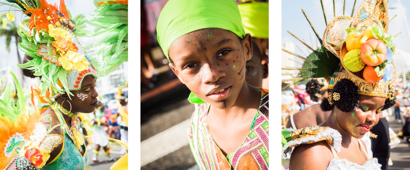carnaval antillais guadeloupe-déguisement carnaval guadeloupe-portrait enfant créole