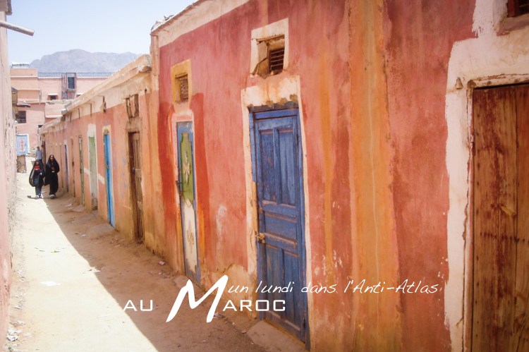 tafraout, maroc, rues, anti atlas, afrique du nord