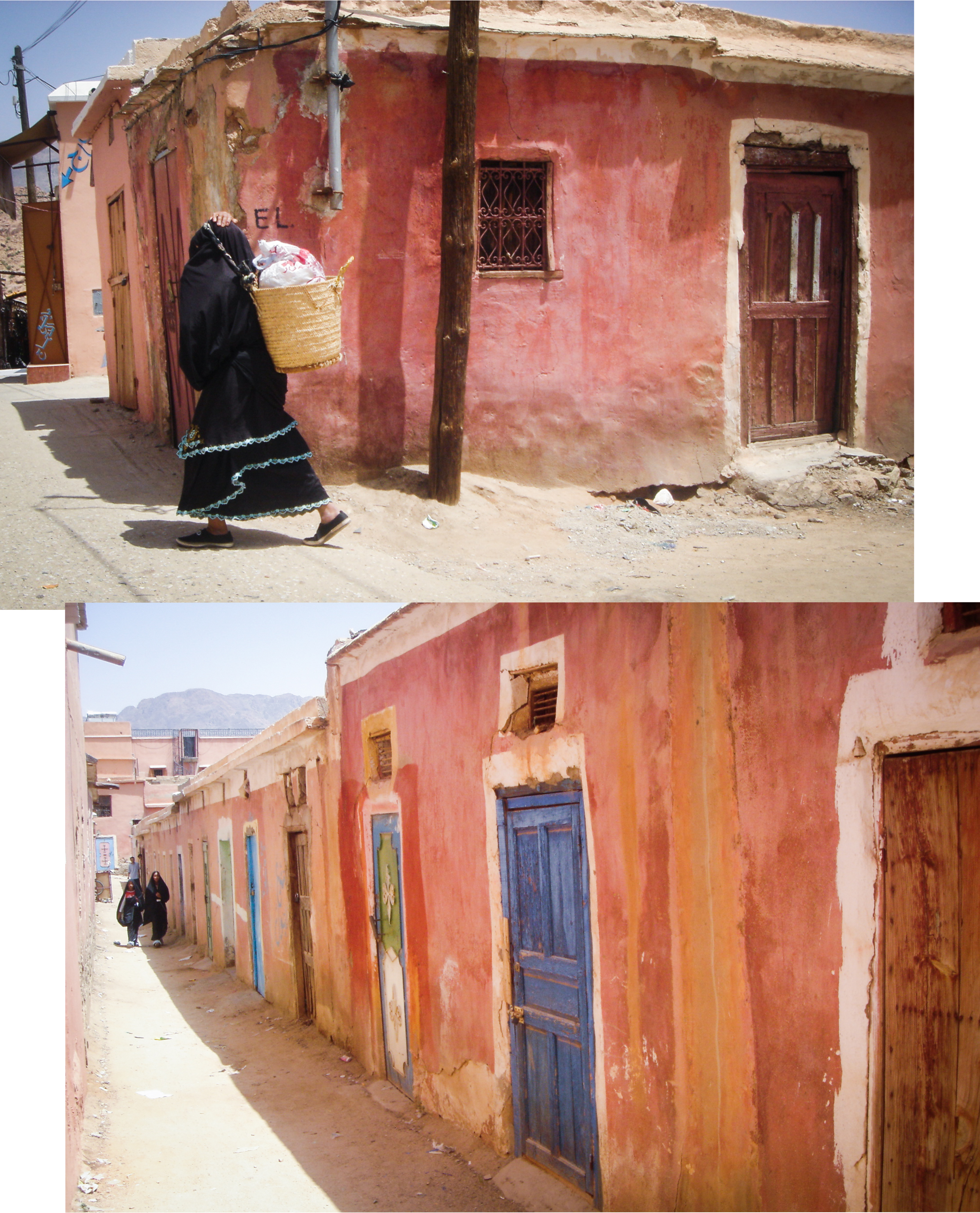 tafraout, maroc, rues, anti atlas, afrique du nord