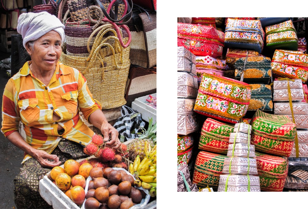 marché, Bali, indonésie