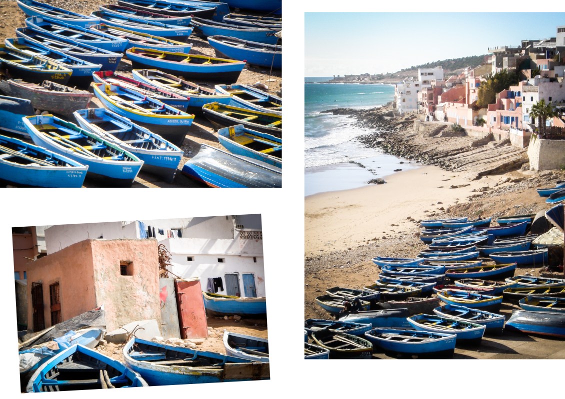 taghazout, maroc, pêcheurs