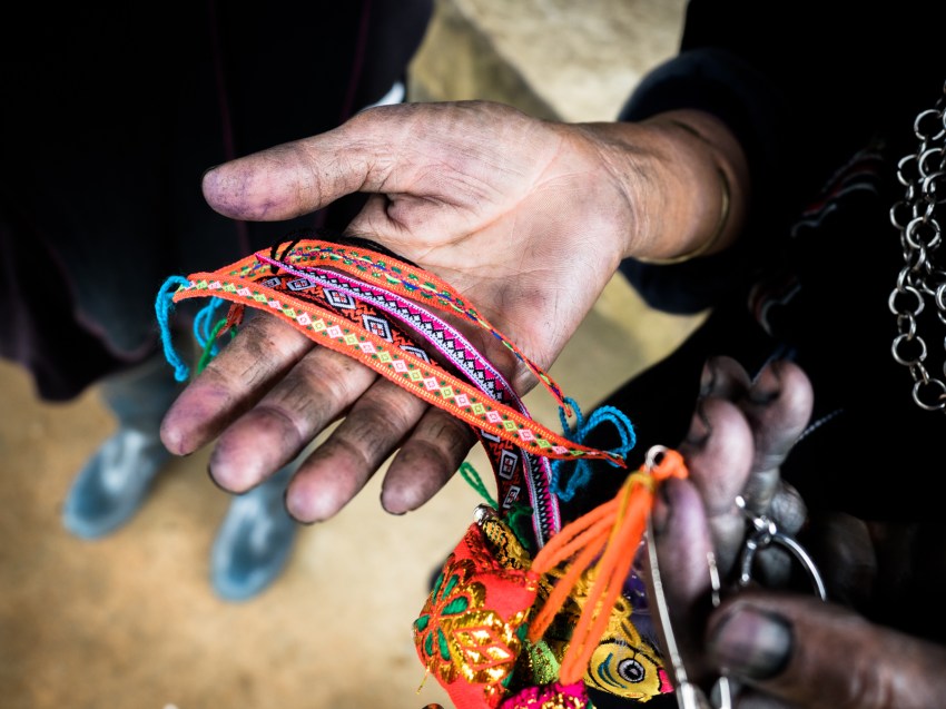 main, indigo, portraits ethniques, vietnam, ethnies minoritaire