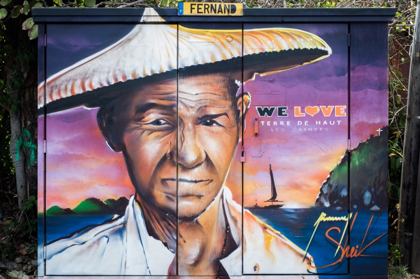 les saintes guadeloupe-terre de haut les saintes-graffiti fernand we love guadeloupe