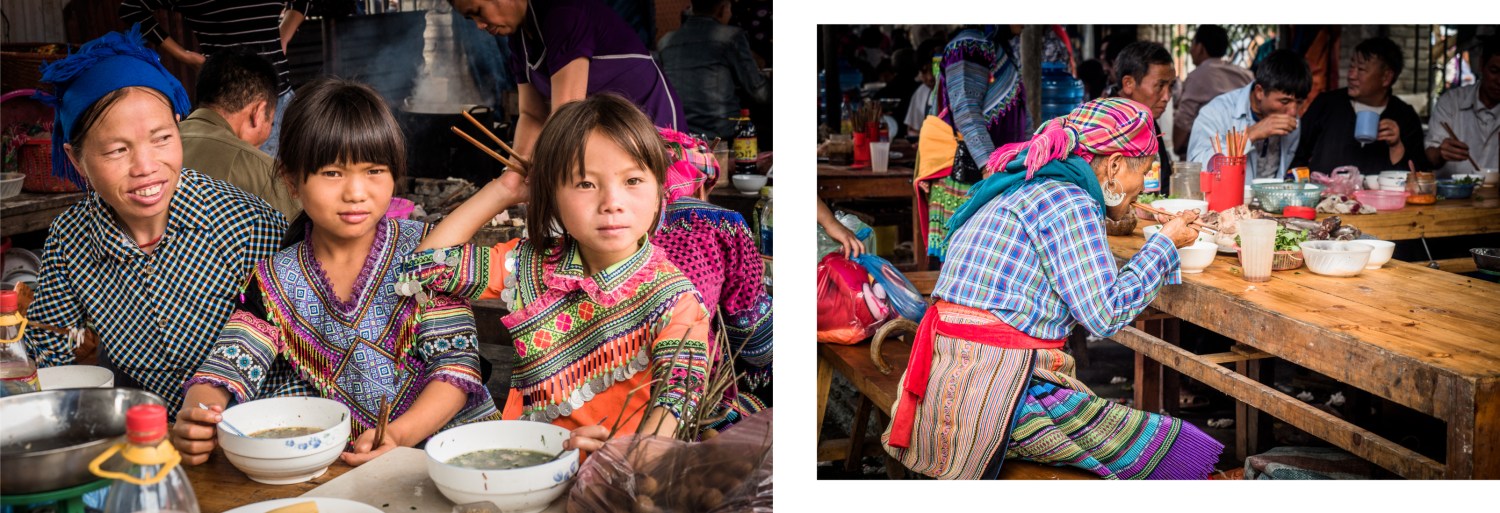 portraits ethniques, vietnam, ethnies minoritaire, bac ha market