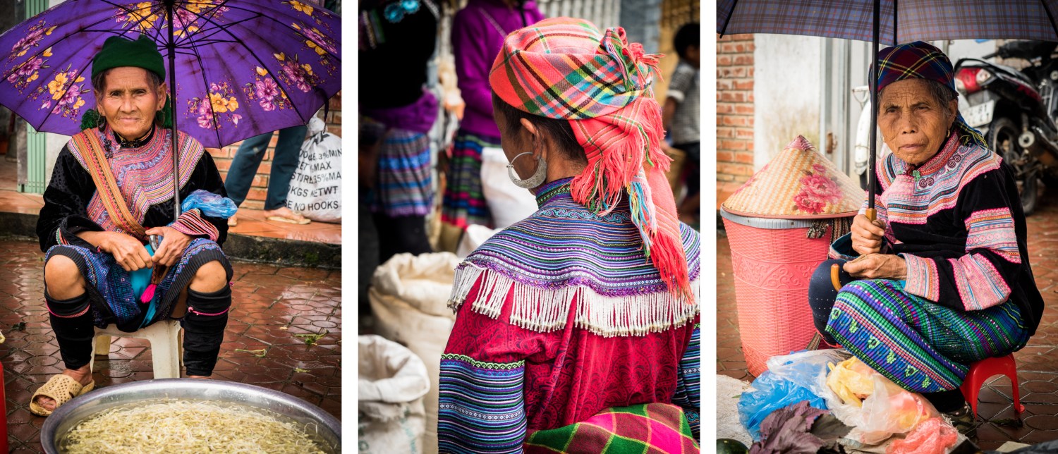 portraits ethniques, vietnam, ethnies minoritaire, bac ha market
