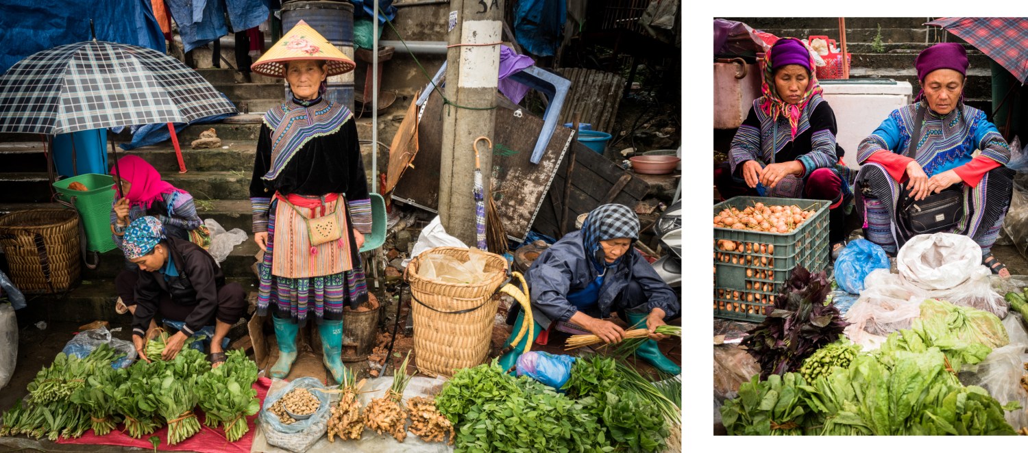 portraits ethniques, vietnam, ethnies minoritaire, bac ha market