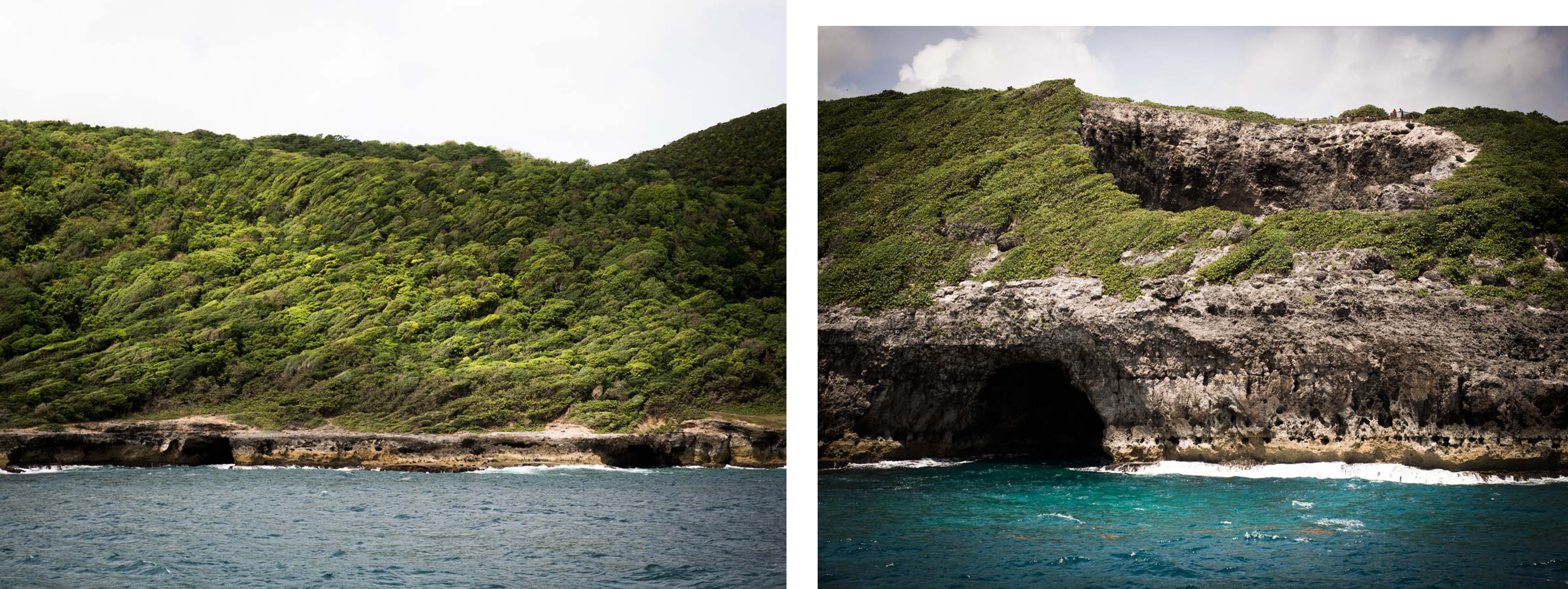échappée bleue à Marie Galante - gueule grand gouffre vue de la mer - que voir à marie galante