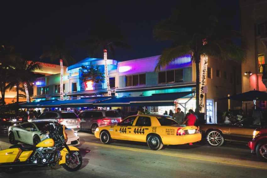 miami, floride, ocean drive, america, art deco