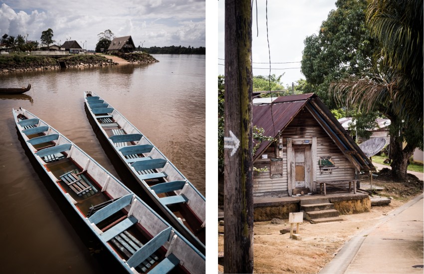 guyane Amazonie - rive du maroni - fleuve st laurent du maroni , apatou