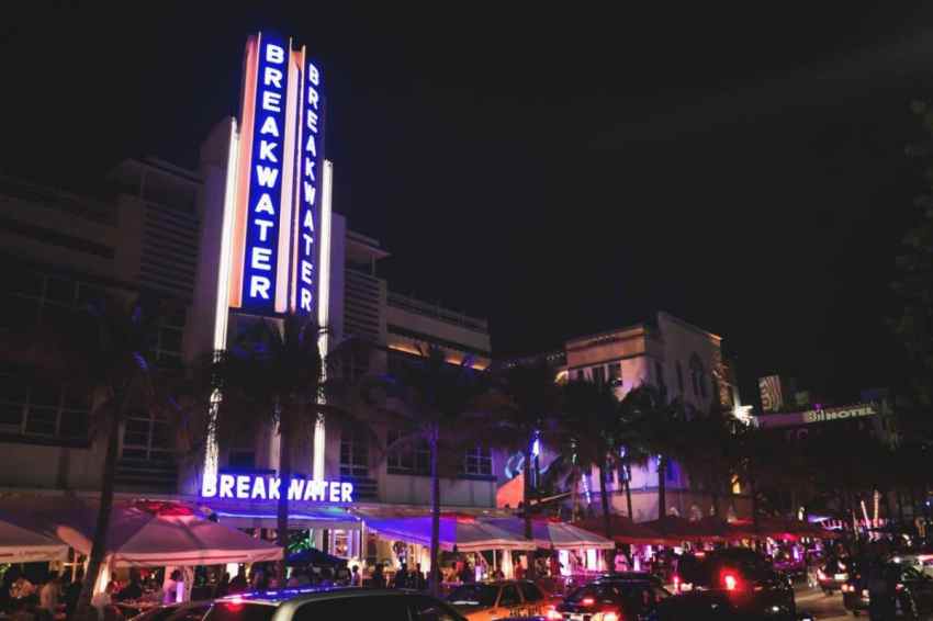 miami, floride, ocean drive, america, art deco