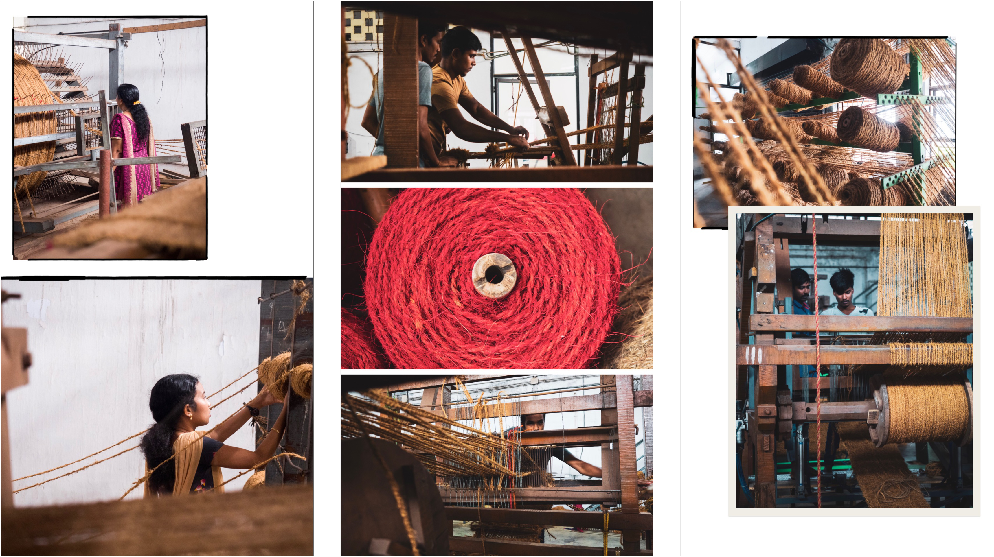 voyager au Kerala - atelier de fabrication de corde de fibre de coco