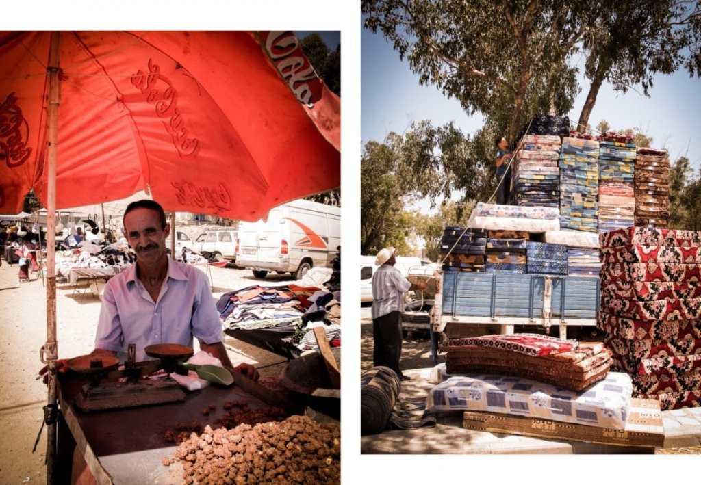 le marché tunisien - Tunisie - Un marché de village en Tunisie - portrait de tunisien
