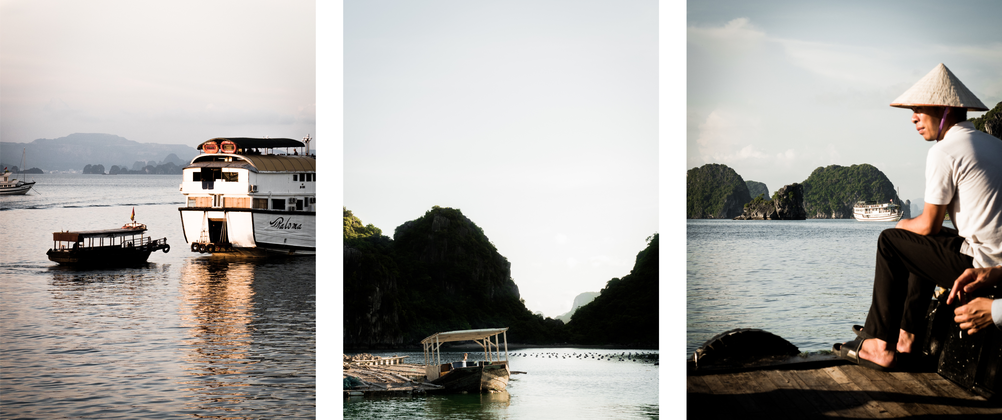 vietnam - bai tu long bay en jonque - baie d'halong