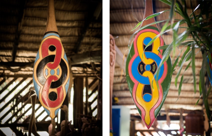 guyane Amazonie - rive du maroni - fleuve st laurent du maroni - construction d'une pirogue - art tembé