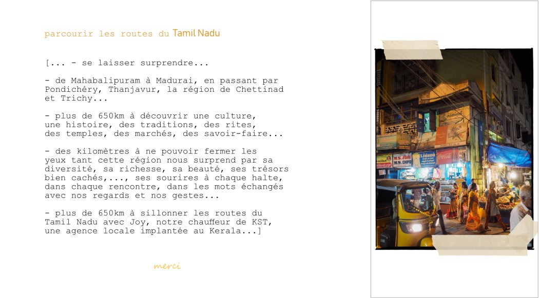 Carnet de voyage photo en inde dans le tamil nadu - madurai