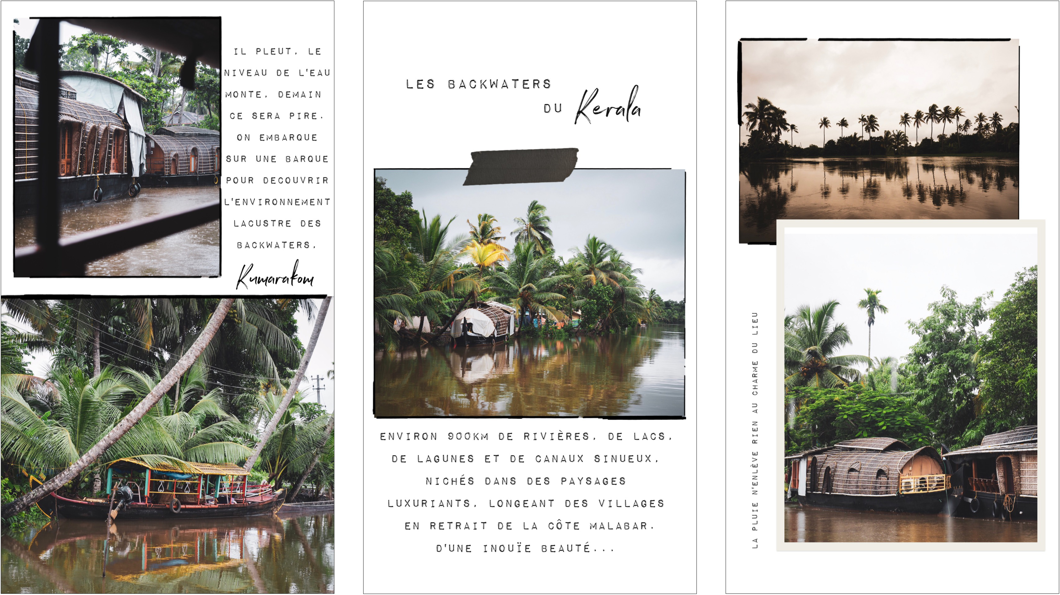 voyager au kerala - photos d'Inde - mousson au Kerala - découvrir les backwaters en Inde