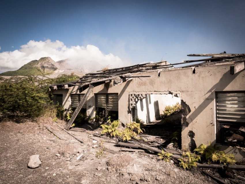 montserrat, volcan, antilles, plymouth